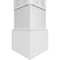 Ekena Millwork Craftsman Classic Square Non-Tapered Kinsman Fretwork Column w/ Mission Capital & Mission Base CC1210ENKNSMIMI - alternate 4